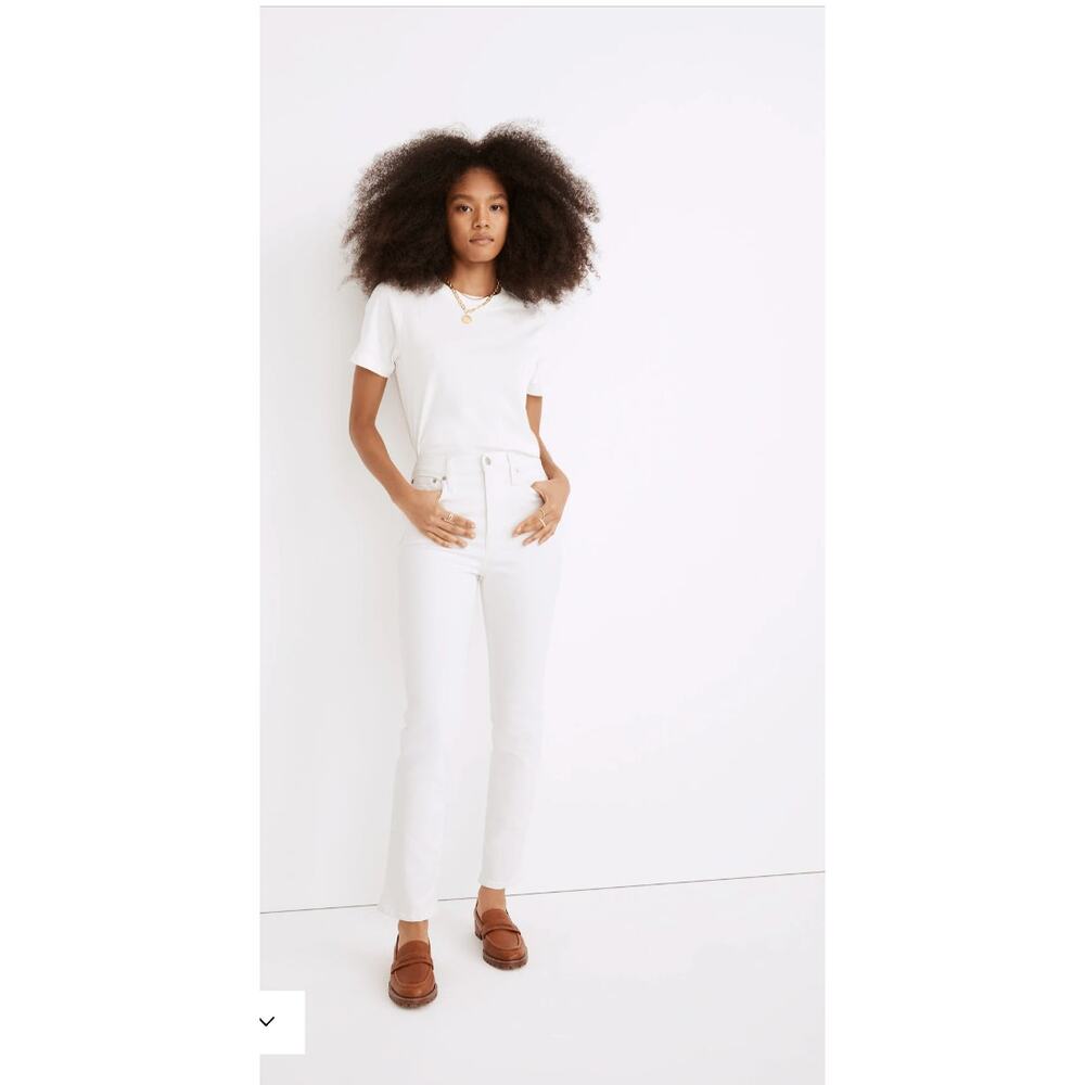 MADEWELL The Perfect Vintage Denim Jean in Tile White ND501 // 28 - Picture 2 of 10